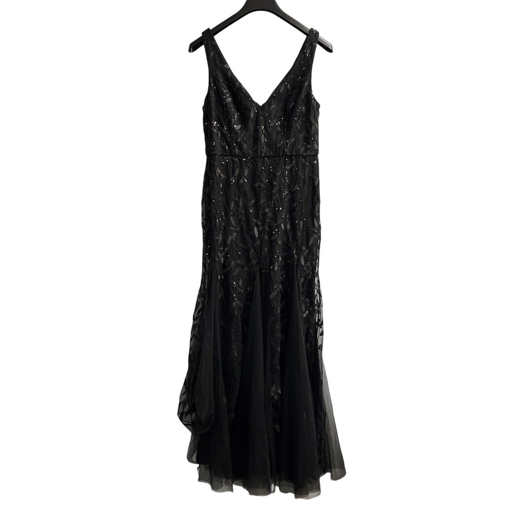 Ever Pretty Dress Womens 3XL Black Sequin Sheer Mesh Overlay Maxi Event Fairy‎